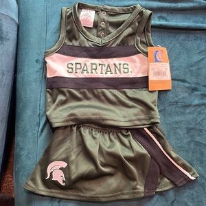 Michigan State cheer outfit size 12 months